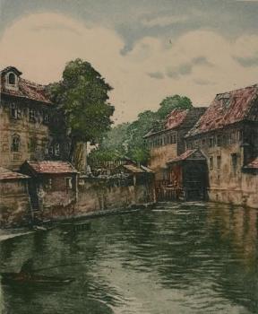 A water canal Certovka in Prague