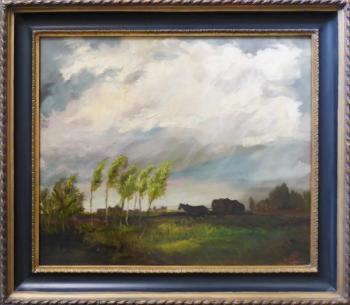 Rolin Viktor - Landscape before the storm with a c Rolin Viktor - Landscape before the storm with a c