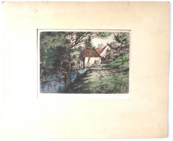 Bohuslav Knobloch - Creek at the cottage Bohuslav Knobloch - Creek at the cottage