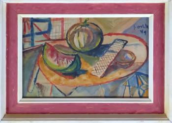 Jan Orlik - Still life with melons Jan Orlik - Still life with melons
