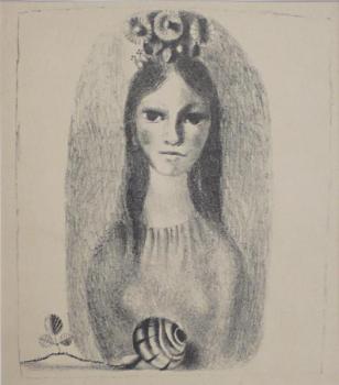 Karel Svolinsky - Girl with flowers Karel Svolinsky - Girl with flowers