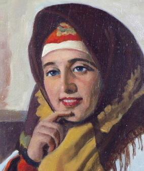 Viktor Voroncov - Russian woman in scarf Viktor Voroncov - Russian woman in scarf