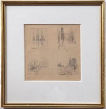 Ferdinand Engelmüller - Four pencil drawings Ferdinand Engelmüller - Four pencil drawings