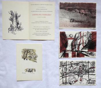 Four color lithographs, 1x zincography Four color lithographs, 1x zincography