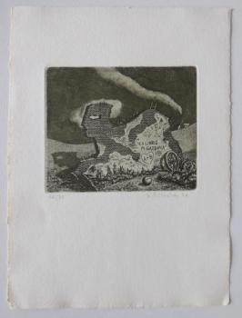 Jindrich Pilecek - Ex libris M. Gazdova Jindrich Pilecek - Ex libris M. Gazdova