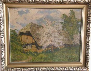 Cottage in spring Cottage in spring