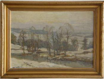 Zdeněk Nemastil - River in winter Zdeněk Nemastil - River in winter