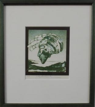 Vladimir Suchanek - Girl’s Head with Mask and Wing Vladimir Suchanek - Girl’s Head with Mask and Wing