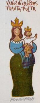 Karel Oberthor-Christmas ex libris by Franta Pultr Karel Oberthor-Christmas ex libris by Franta Pultr