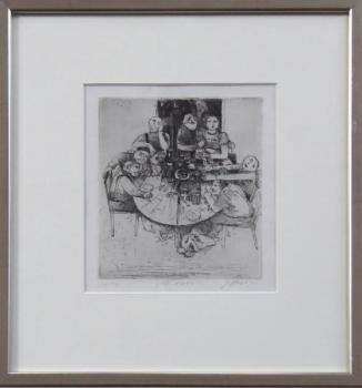 Signature illegible - At the table Signature illegible - At the table