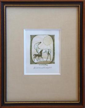 Karel Oberthor - Mare with foal Karel Oberthor - Mare with foal