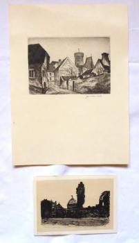 Jaroslav Svab - Dresden, Aisle with a tower Jaroslav Svab - Dresden, Aisle with a tower