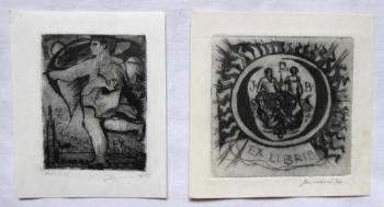 Jana Jemelkova - Ex libris JRB, Dr. L. Lamac Jana Jemelkova - Ex libris JRB, Dr. L. Lamac