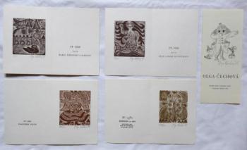 Olga Cechova - 4 x PF 1980, Circle of Friends of F Olga Cechova - 4 x PF 1980, Circle of Friends of F