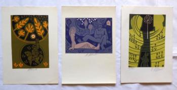 Miroslav Houra - Man on Horseback, Lovers, Figures Miroslav Houra - Man on Horseback, Lovers, Figures