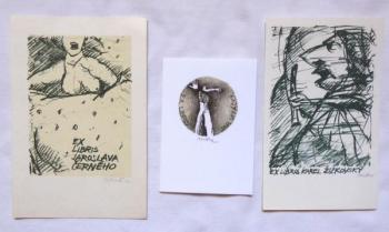 Pavel Roucka - Three ex libris Pavel Roucka - Three ex libris