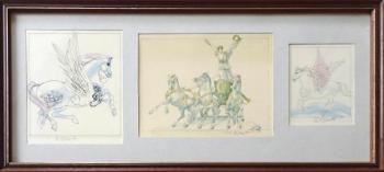 Karel Benes - Triga with the Goddess and the Pegas Karel Benes - Triga with the Goddess and the Pegas