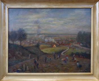 Jaro Svoboda - Harvesting potatoes with a view of Jaro Svoboda - Harvesting potatoes with a view of
