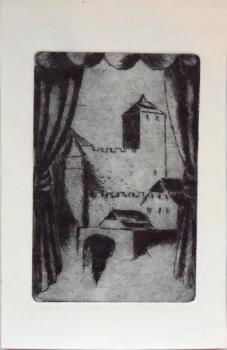 Vladimir Komarek - Kost Castle, unsigned Vladimir Komarek - Kost Castle, unsigned