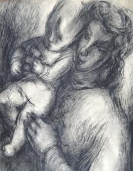Milena Komrsova - Mother with child Milena Komrsova - Mother with child