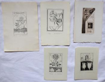 Marie Michaela Sechtlova - Five exlibris Marie Michaela Sechtlova - Five exlibris