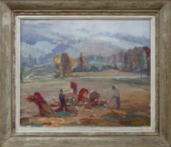 Marysa Neubertova - Binding grain into sheaves Marysa Neubertova - Binding grain into sheaves