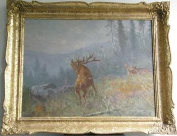 Painting - V. Hora - 1935 Painting - V. Hora - 1935